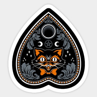 Halloween Cat - Witchcore Goth - Dark Academia - Occult Sticker